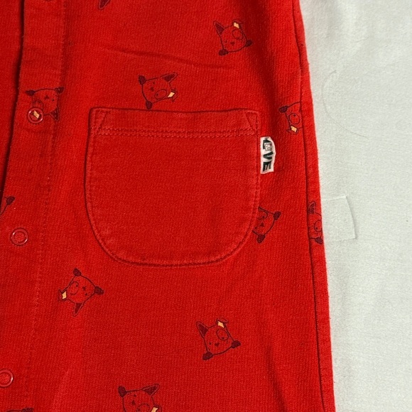 Ellen DeGeneres - Vibrant Red Baby Overalls/shortalls - Picture 3 of 5